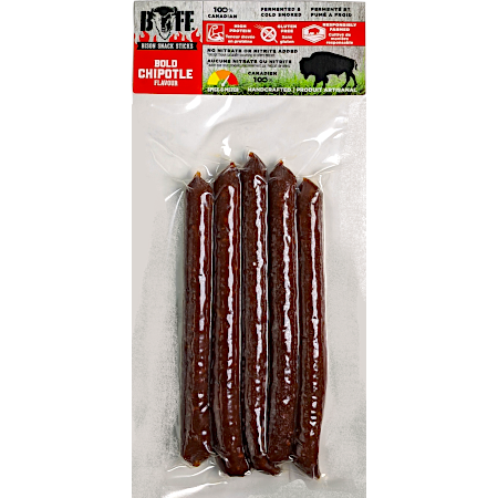 Bison Meat Snack Sticks - Bold Chipotle 5-Pack